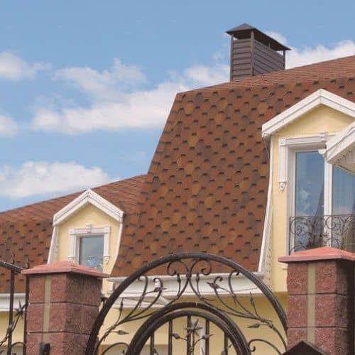 Купить Черепица гибкая Технониколь Shinglas Классик Кадриль Яшма по низкой цене