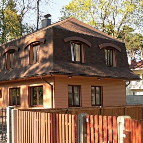 Купить Черепица гибкая Технониколь Shinglas Классик Танго Осенний по низкой цене