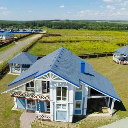 Купить Черепица гибкая Технониколь Shinglas Ультра Фокстрот Терн по низкой цене