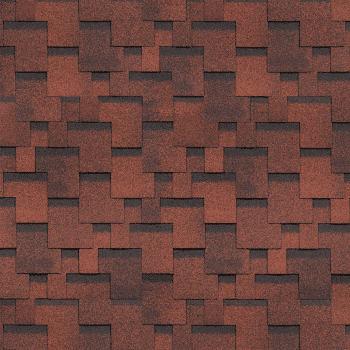 Купить Черепица гибкая Технониколь Shinglas Финская Аккорд красная по низкой цене