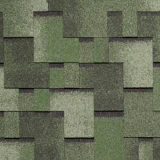Купить Черепица гибкая Tegola Nordland Альпин зеленая с отливом по низкой цене