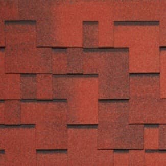 Купить Черепица гибкая Tegola Nordland Альпин красная с отливом по низкой цене