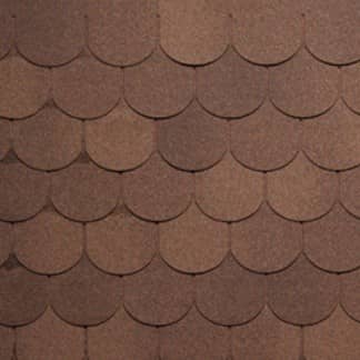 Купить Черепица гибкая Tegola Nordland Антик коричневая с отливом по низкой цене