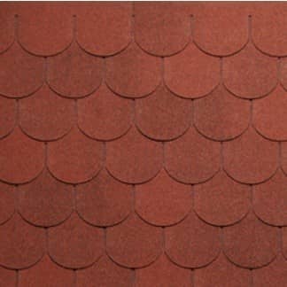 Купить Черепица гибкая Tegola Nordland Антик красная с отливом по низкой цене
