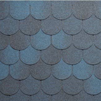 Купить Черепица гибкая Tegola Nordland Антик синяя с отливом по низкой цене