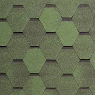 Купить Черепица гибкая Tegola Nordland Нордик зеленая с отливом по низкой цене