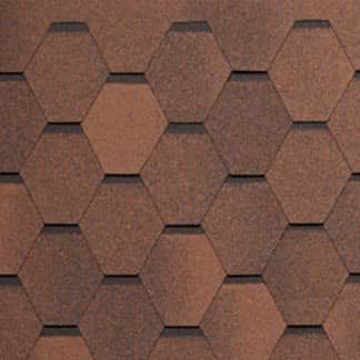 Купить Черепица гибкая Tegola Nordland Нордик коричневая с отливом по низкой цене