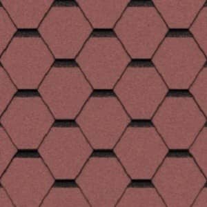 Купить Черепица гибкая Icopal Plano Tema Клюквенно-красная по низкой цене