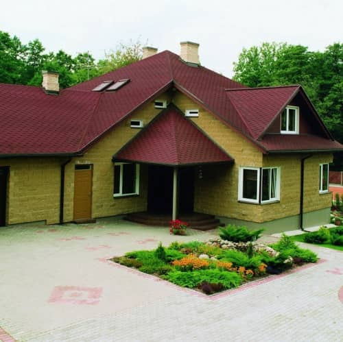 Купить Черепица гибкая Katepal Katrilli Осенне-красная по низкой цене