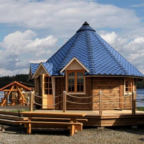 Купить Черепица гибкая Katepal Katrilli синяя по низкой цене