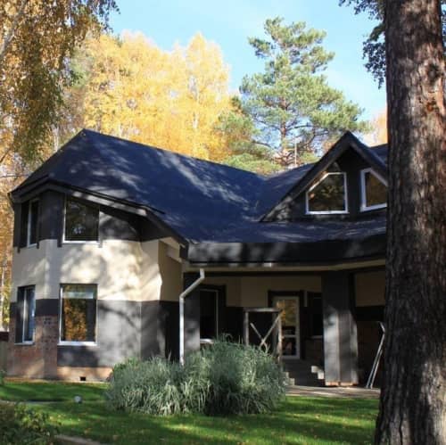 Купить Черепица гибкая Katepal Rocky черная по низкой цене