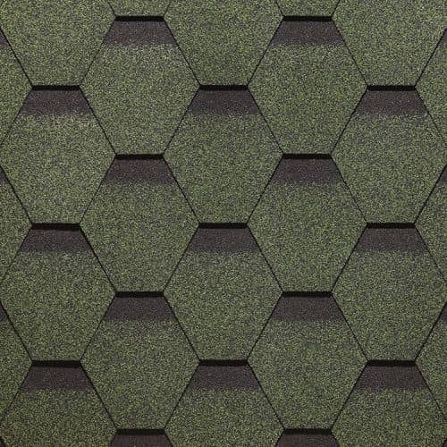 Купить Черепица гибкая Docke PIE Standard Сота зеленая по низкой цене