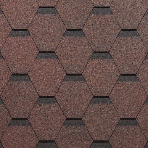 Купить Черепица гибкая Docke PIE Standard Сота красная по низкой цене