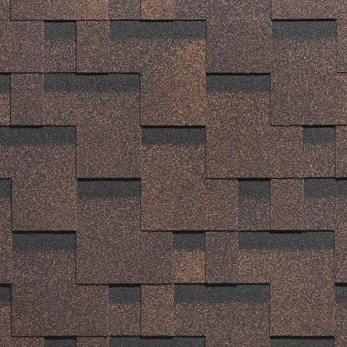 Купить Черепица гибкая Docke PIE Standard Тетрис коричневая по низкой цене
