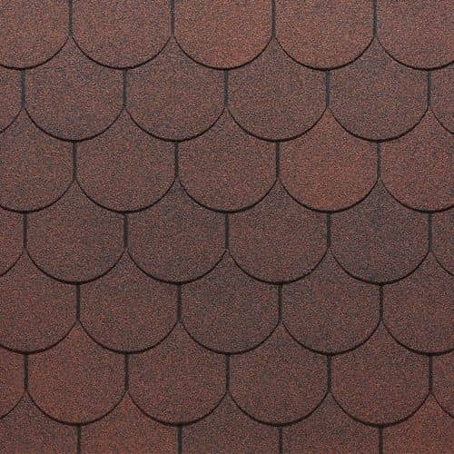 Купить Черепица гибкая Docke PIE Europa Купол красная по низкой цене