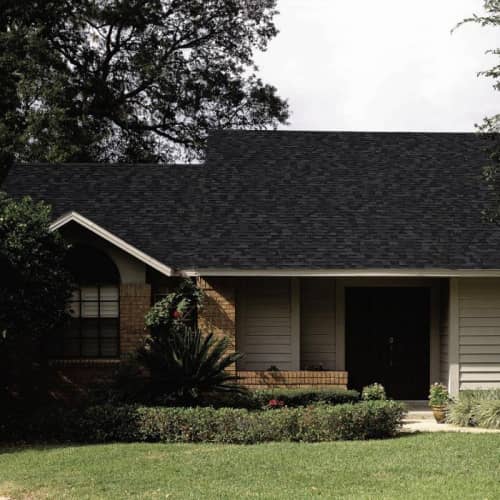 Купить Черепица гибкая CertainTeed Landmark Moire Black по низкой цене