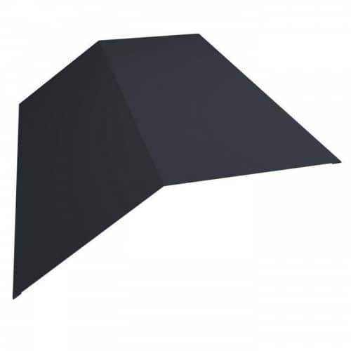 Купить Конек Grand Line Velur20 RAL 7024 плоский, 145х145 мм по низкой цене