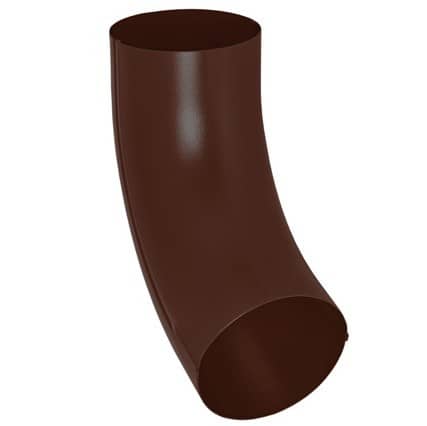 Купить Колено трубы Aquasystem D125/90 мм угол 72 градуса универсальное RAL 8017 коричневое по низкой цене