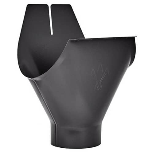 Купить Воронка желоба Aquasystem 125/90 RR 23 темно-серая по низкой цене