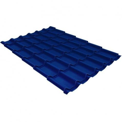 Купить Металлочерепица Grand Line Classic Velur20 Ral 5005 резка 0,5 мм по низкой цене