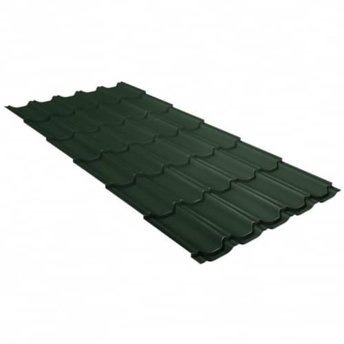 Купить Металлочерепица Grand Line Kvinta Plus Velur20 Ral 6020 резка по низкой цене