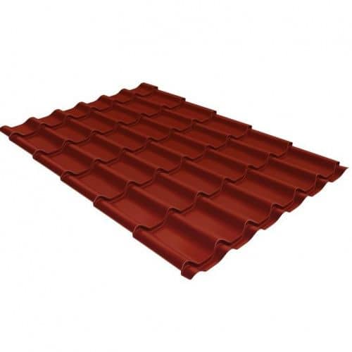 Купить Металлочерепица Grand Line Optima Classic Satin RAL 3009 резка 0,5 мм по низкой цене