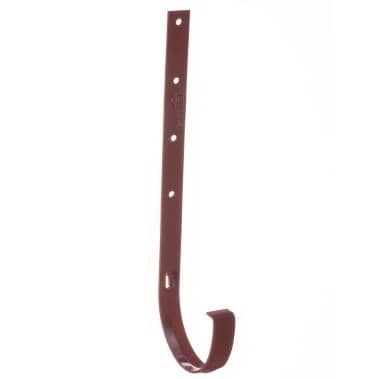 Купить Кронштейн желоба Docke D120/85 мм длинный металлический RAL 3009 Гранат по низкой цене