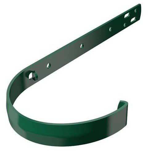 Купить Кронштейн желоба Технониколь D125/82 мм металлический длинный зеленый по низкой цене