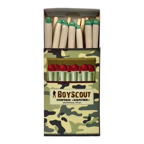 Купить Спички Boyscout Колумб 80 мм 20 шт 61033 по низкой цене