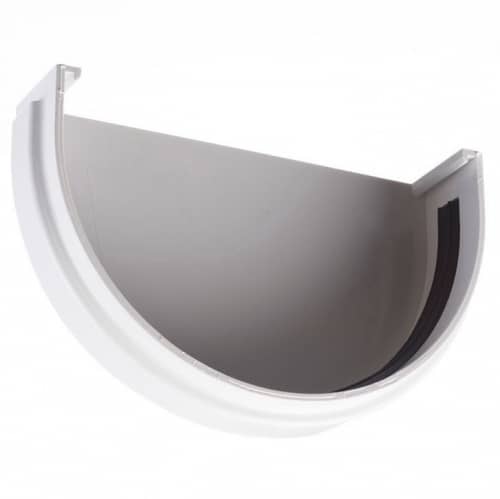 Купить Заглушка желоба Docke ПВХ Premium D120/85 мм с резиновым уплотнителем RAL 9003 Пломбир по низкой цене