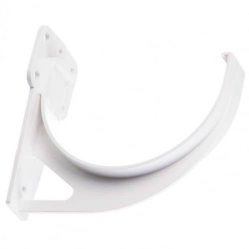 Купить Кронштейн желоба Docke ПВХ Premium D120/85 мм короткий RAL 9003 Пломбир по низкой цене