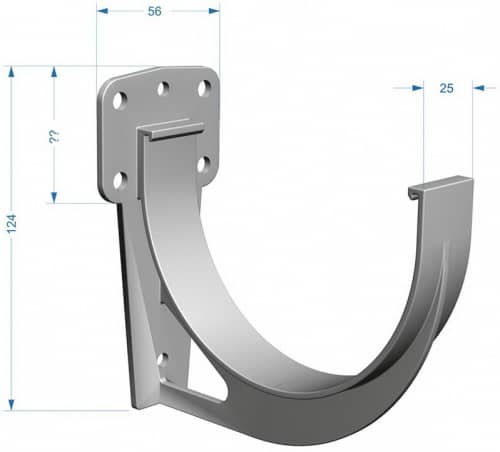 Купить Кронштейн желоба Docke ПВХ Premium D120/85 мм короткий RAL 8017 Шоколад по низкой цене