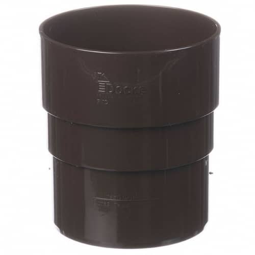 Купить Соединитель трубы Docke ПВХ Premium D120/85 мм RAL 8017 Шоколад по низкой цене