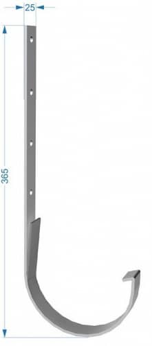 Купить Кронштейн желоба Docke D120/85 мм длинный металлический RAL 3009 Гранат по низкой цене