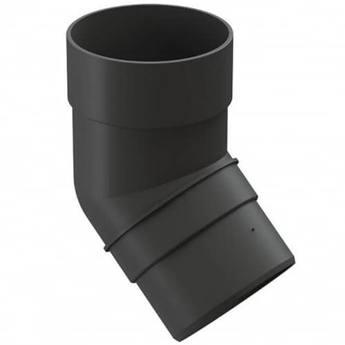 Купить Колено трубы Docke ПВХ Premium D120/85 мм угол 45 градусов графит по низкой цене