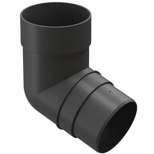 Купить Колено трубы Docke ПВХ Premium D120/85 мм угол 72 градуса графит по низкой цене
