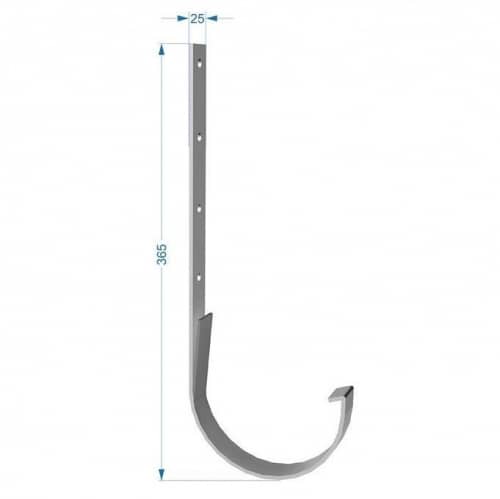 Купить Кронштейн желоба Docke Premium 120/85 мм длинный металлический графит по низкой цене