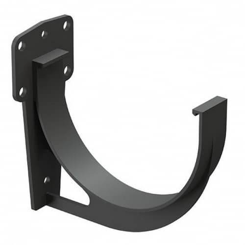 Купить Кронштейн желоба Docke ПВХ Premium D120/85 мм короткий графит по низкой цене