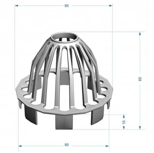 Купить Сетка воронки Docke ПВХ Premium D120/85 графит по низкой цене