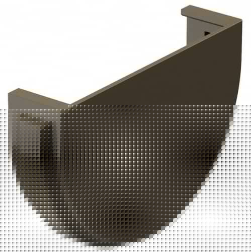 Купить Заглушка желоба Docke ПВХ Premium D120/85 каштан по низкой цене