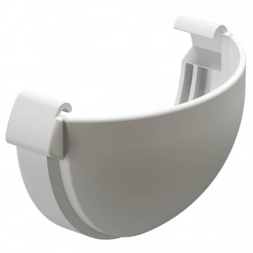 Купить Заглушка желоба Docke ПВХ Lux D141/100 Пломбир по низкой цене