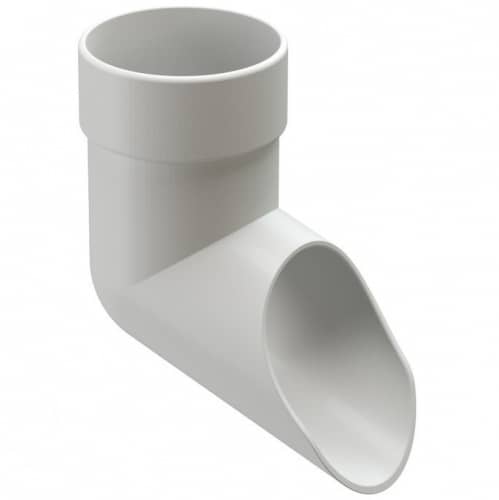 Купить Отвод трубы Docke ПВХ Lux D141/100 мм Пломбир по низкой цене