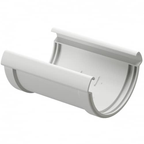 Купить Соединитель желоба Docke ПВХ Lux D141/100 мм Пломбир по низкой цене