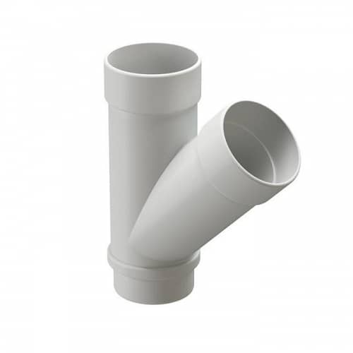 Купить Тройник трубы Docke Lux ПВХ D141/100 пломбир по низкой цене