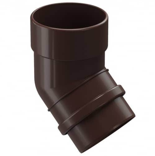 Купить Колено трубы Docke ПВХ Lux D141/100 мм угол 45 градусов Шоколад по низкой цене