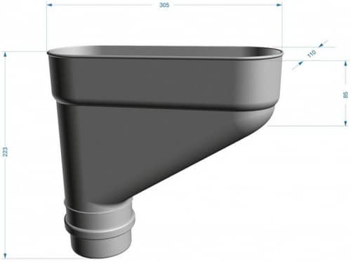 Купить Коллектор Docke ПВХ Lux D141/100 мм Шоколад по низкой цене