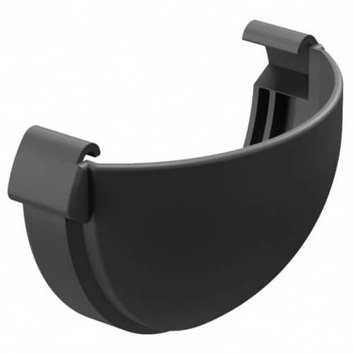 Купить Заглушка желоба Docke ПВХ Lux D141/100 графит по низкой цене