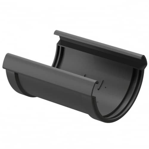 Купить Соединитель желоба Docke ПВХ Lux D141/100 мм графит по низкой цене