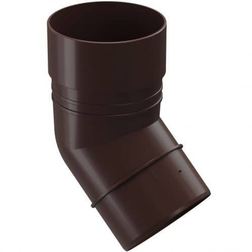 Купить Колено трубы Docke ПВХ Standard D120/80 мм угол 45 градусов темно-коричневое по низкой цене