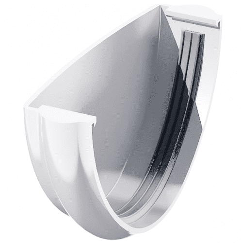 Купить Заглушка желоба Технониколь ПВХ D125/82 мм белая по низкой цене